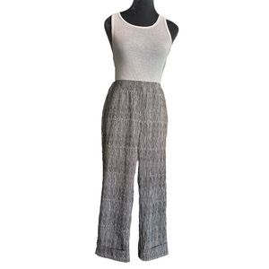 Lena Gabrielle stretch crop straight leg slip on elastic waist hypnotic stripes